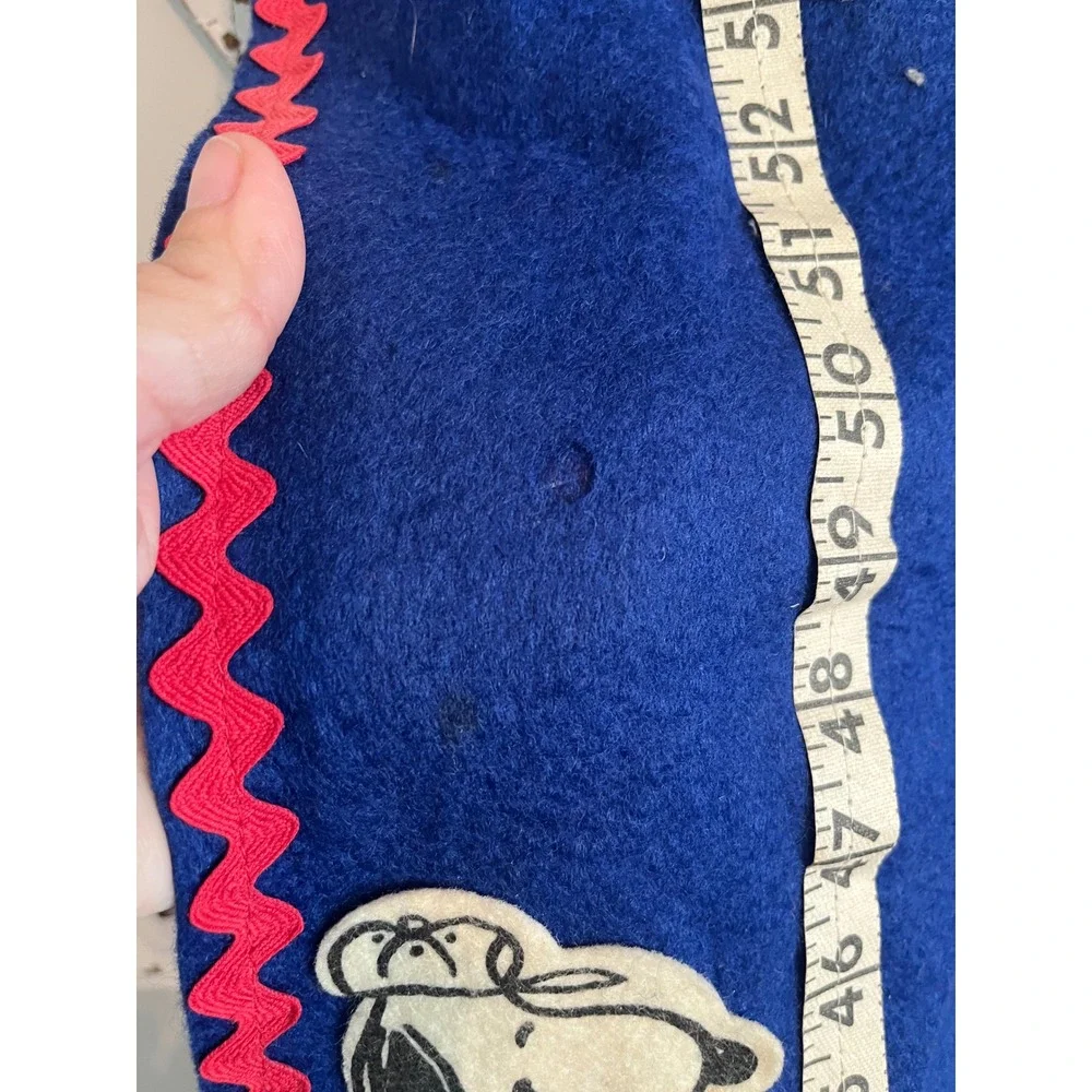 Vintage‎ 1965 Peanuts Growth Chart Felt Snoopy & Woodstock